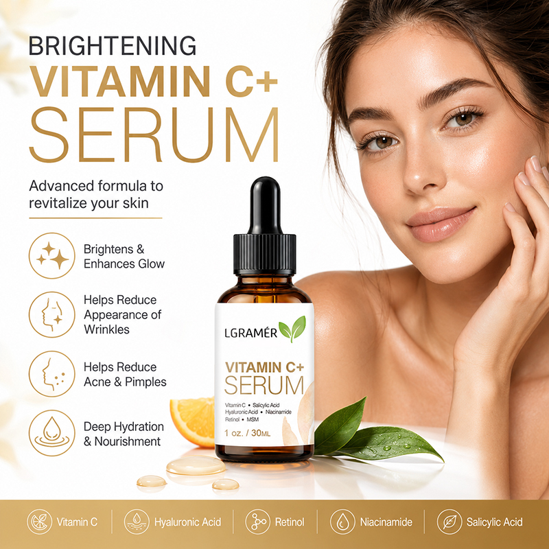 Hyaluronic Acid Facial Serum - Сыворотка для лица с витамином С+