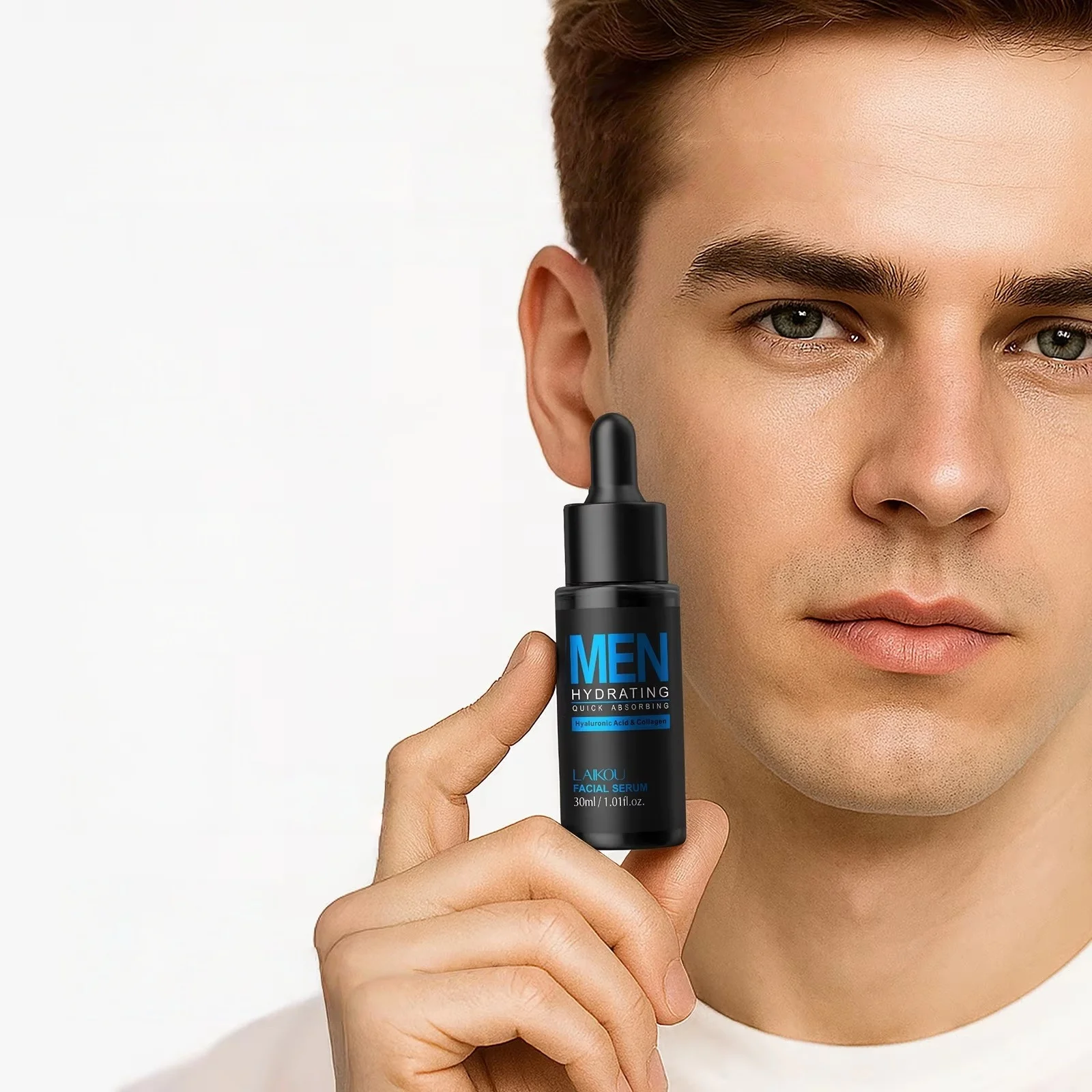 Hyaluronic Acid Facial Serum - Мужская сыворотка для лица, 30 мл,