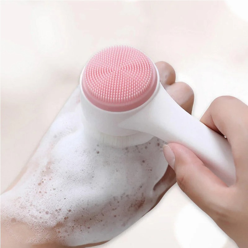 Silicone Face Scrubber Electric - 3D двусторонняя ручная щетка для очищения
