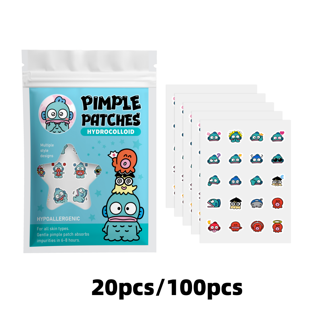 Hydrocolloid Pimple Patch - 100/20 шт. милых гидроколлоидных патчей от