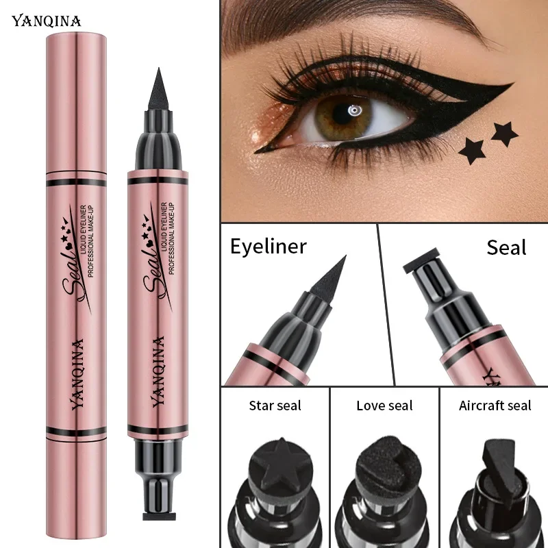 Waterproof Liquid Eyeliner Pen - Карандаш-штамп для подводки глаз, стойкий, водостойкий,