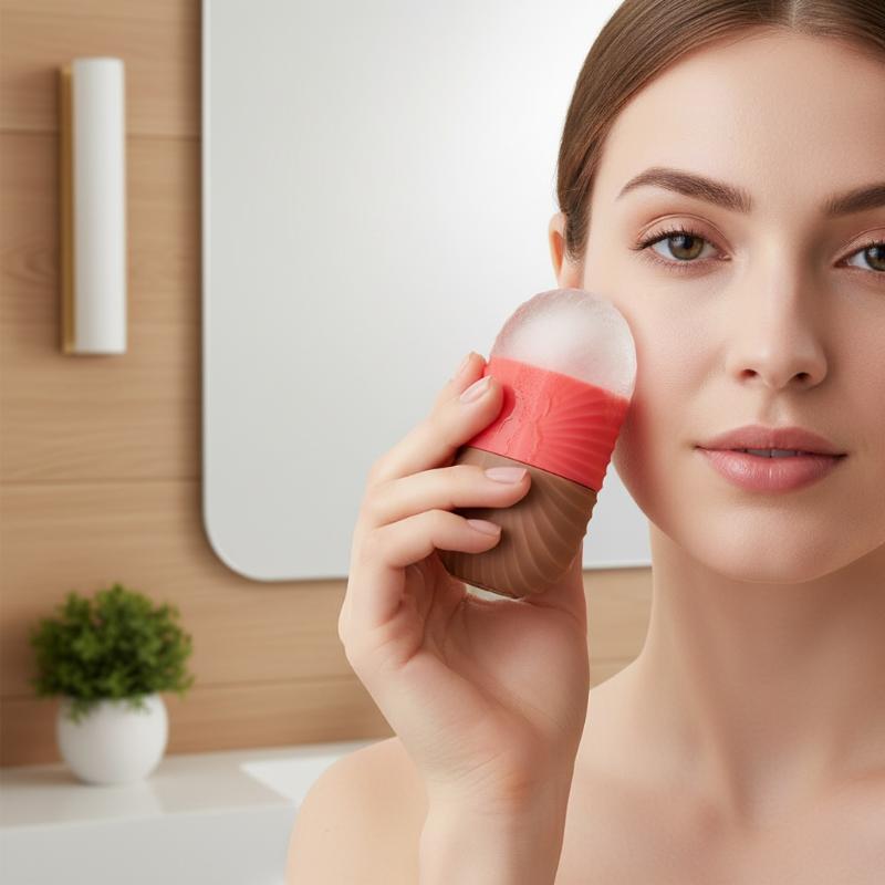 Face Ice Roller Puffiness - Силиконовая форма для льда, 1 шт.,