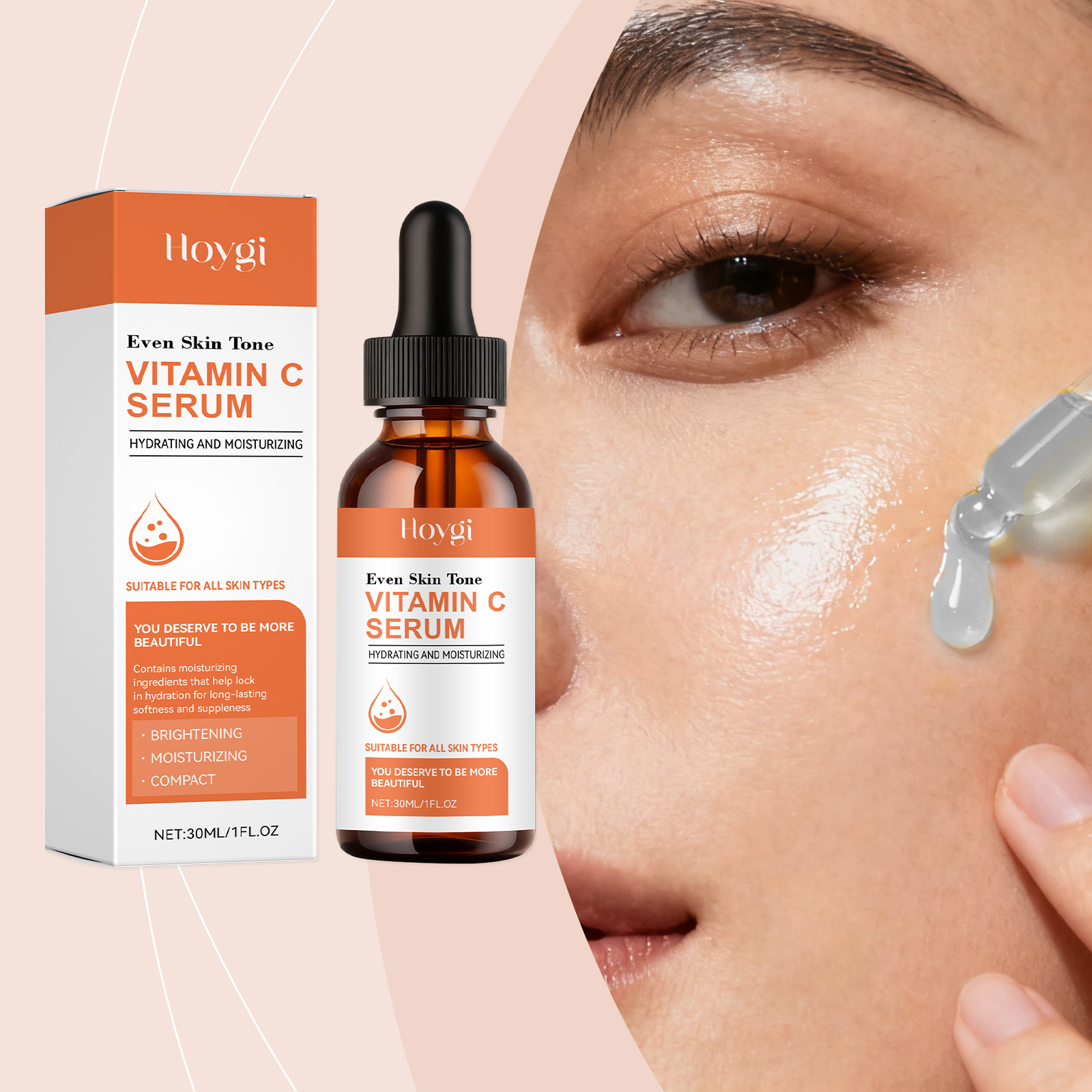 Hyaluronic Acid Facial Serum - Сыворотка с витамином С для лица,