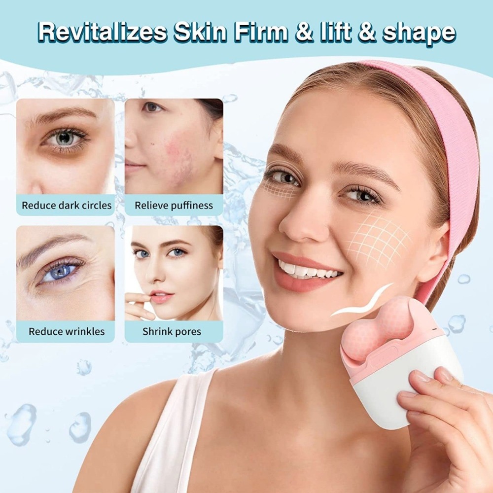 Face Ice Roller Puffiness - Двусторонний ледяной роллер для лица, снятия