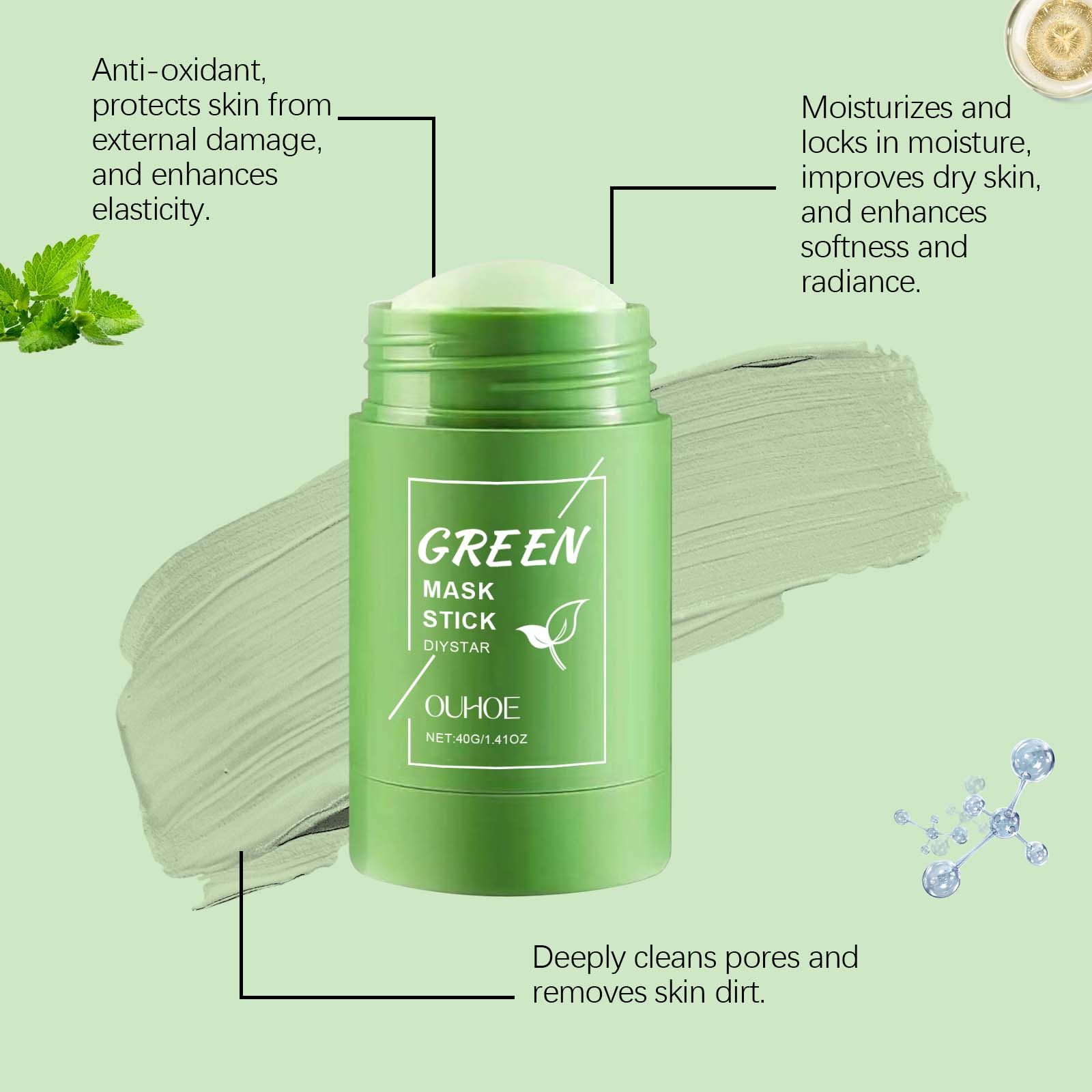 Маска-стик с зеленым чаем для  – обзор и цена Green Tea Cleansing Clay Mask