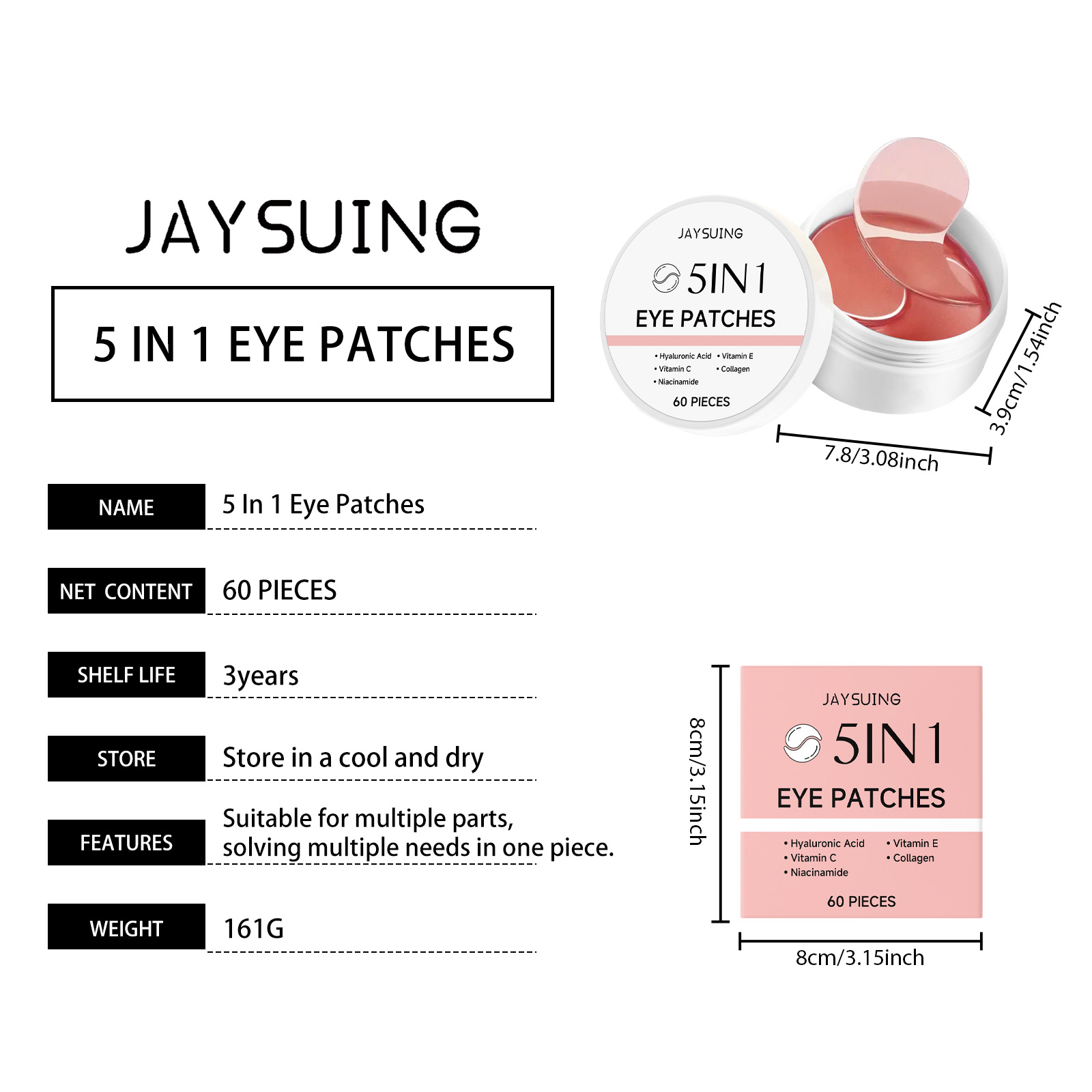 Патчи для кожи вокруг глаз JAY – обзор и цена Collagen Under Eye Patches