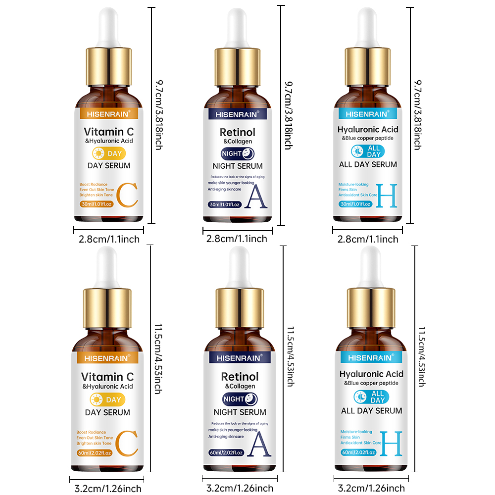 HISENRAIN Витамин С + Ретинол  – обзор и цена Hyaluronic Acid Facial Serum