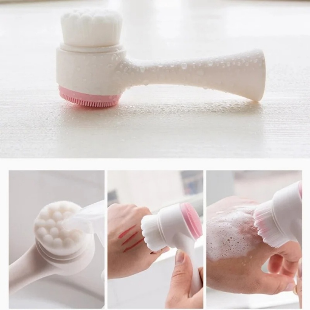 3D двусторонняя силиконовая ще – обзор и цена Silicone Face Scrubber Electric