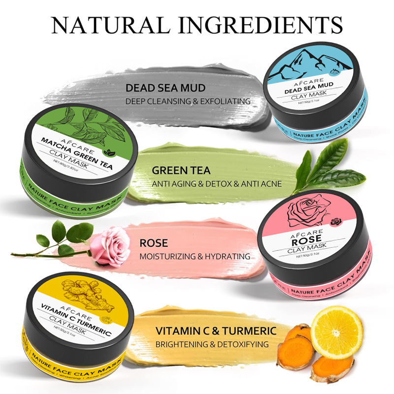 Набор глиняных масок для лица, – обзор и цена Green Tea Cleansing Clay Mask