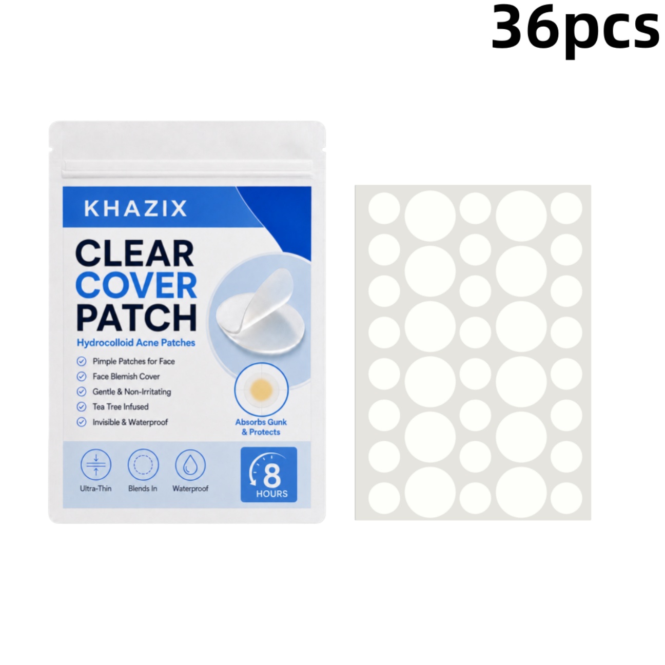 36 шт. прозрачных гидроколлоид – обзор и цена Hydrocolloid Pimple Patch