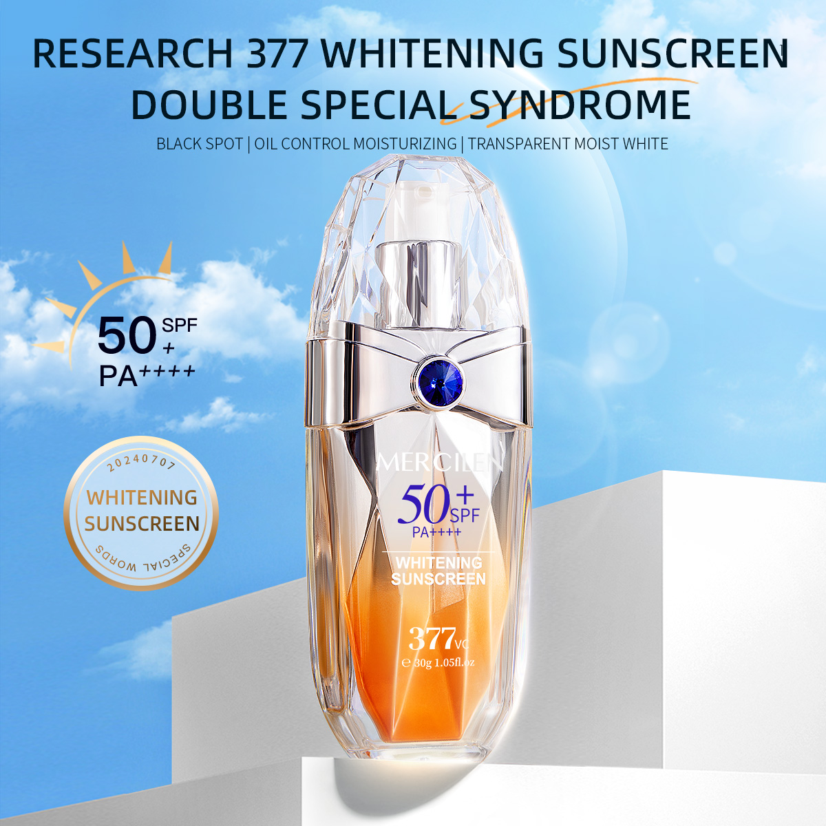 Солнцезащитный крем Mercilen 3 – обзор и цена Spf 50 Waterproof Sunscreen