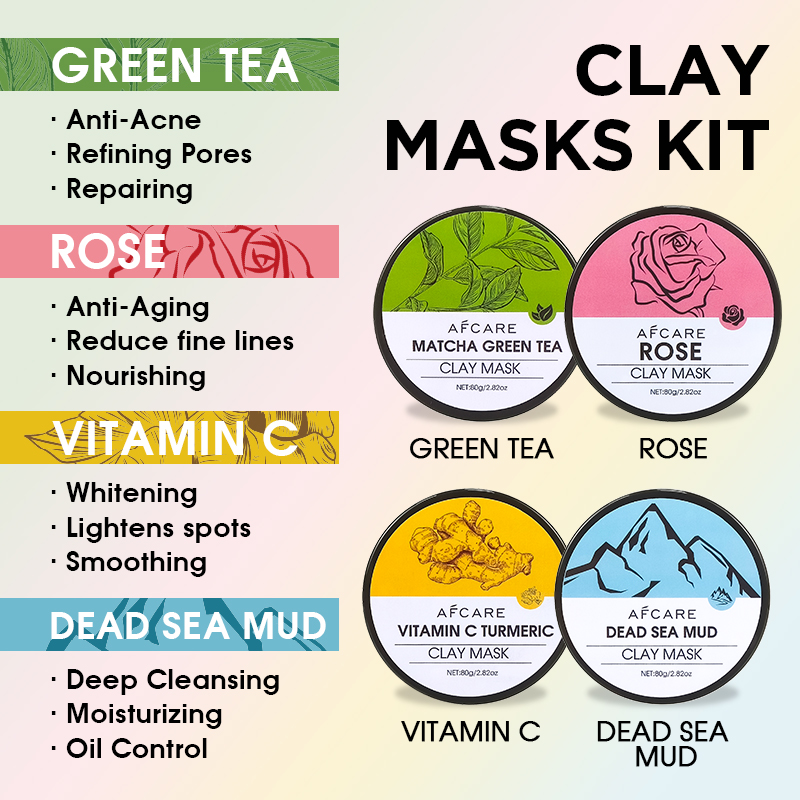 Набор из 4 глиняных масок для  – обзор и цена Green Tea Cleansing Clay Mask