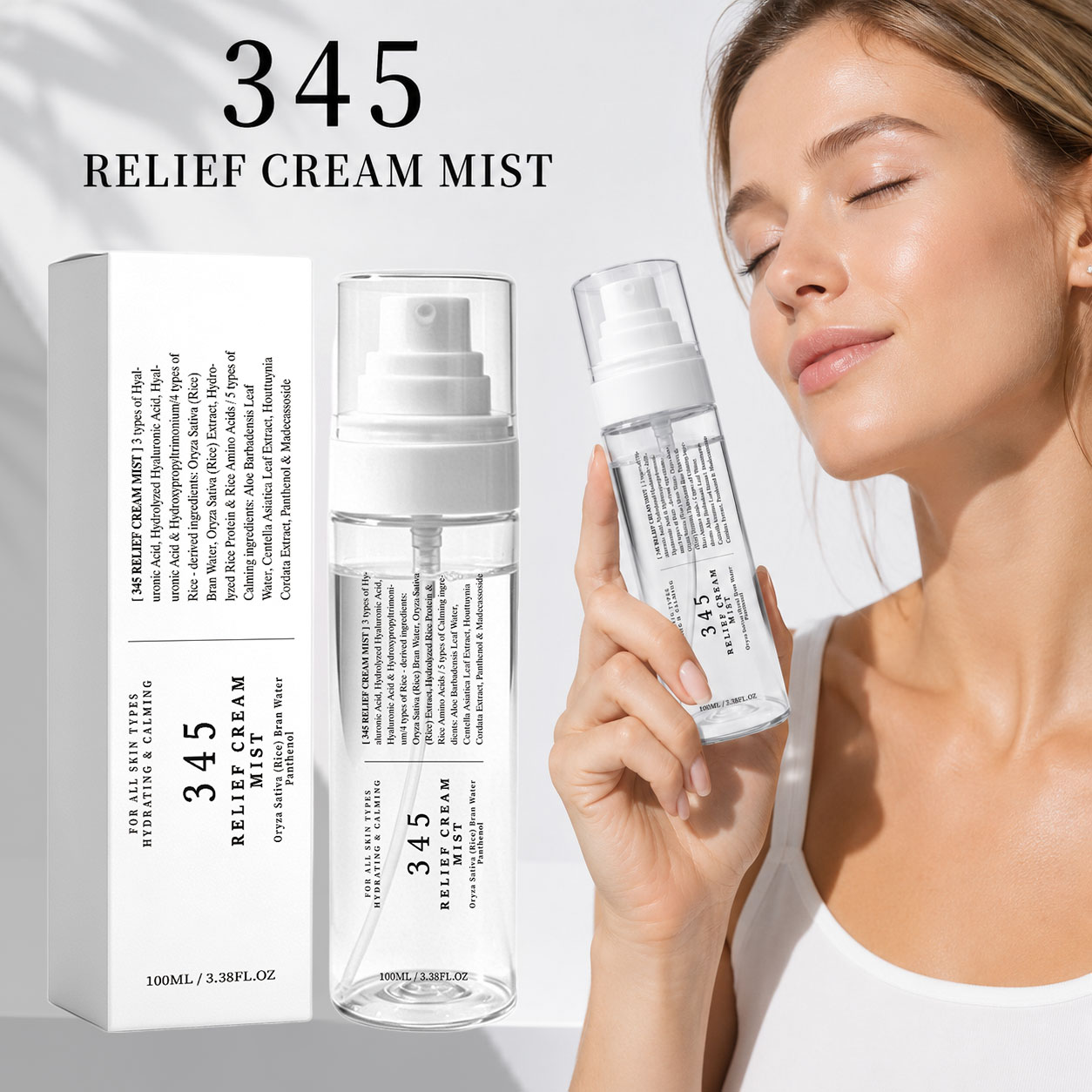 Крем-спрей 345 Relief для коре – обзор и цена Hyaluronic Acid Facial Serum