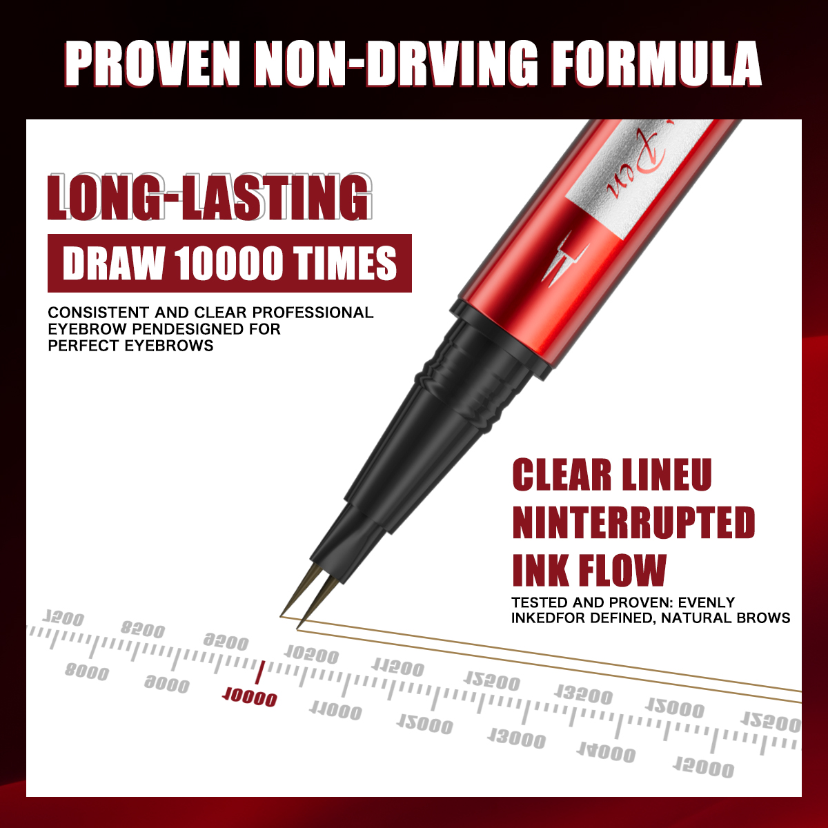 Ультратонкий карандаш для бров – обзор и цена Waterproof Liquid Eyeliner Pen