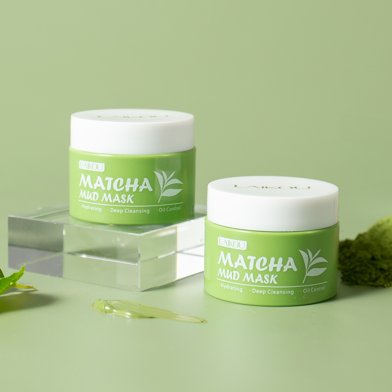 Маска для лица LAIKOU с зелены – обзор и цена Green Tea Cleansing Clay Mask