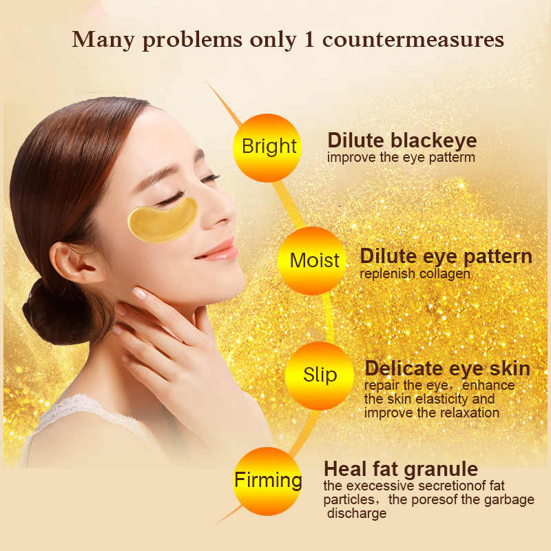5/10/20/30 пар кристально-золо – обзор и цена Collagen Under Eye Patches