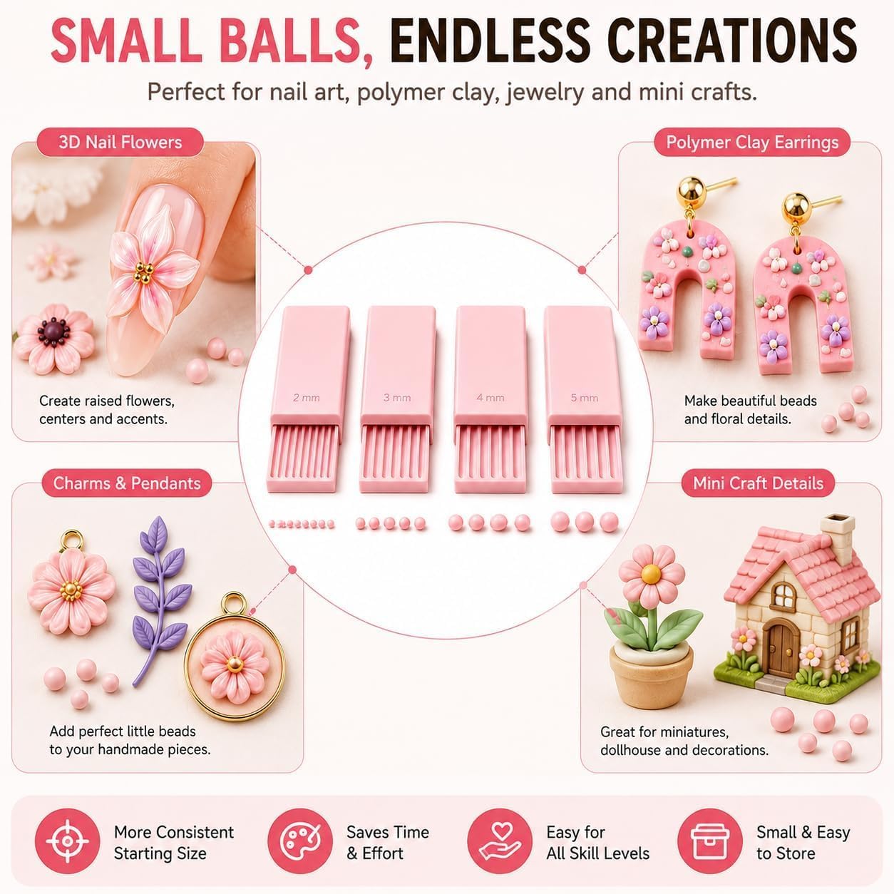 4 шт. инструмента для создания – обзор и цена Nail Art