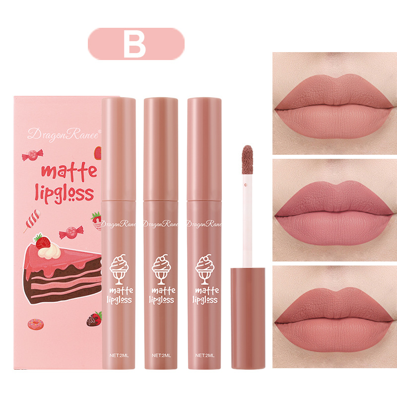 Набор из 3 матовых жидких пома – обзор и цена Matte Velvet Lip Tint Long Lasting