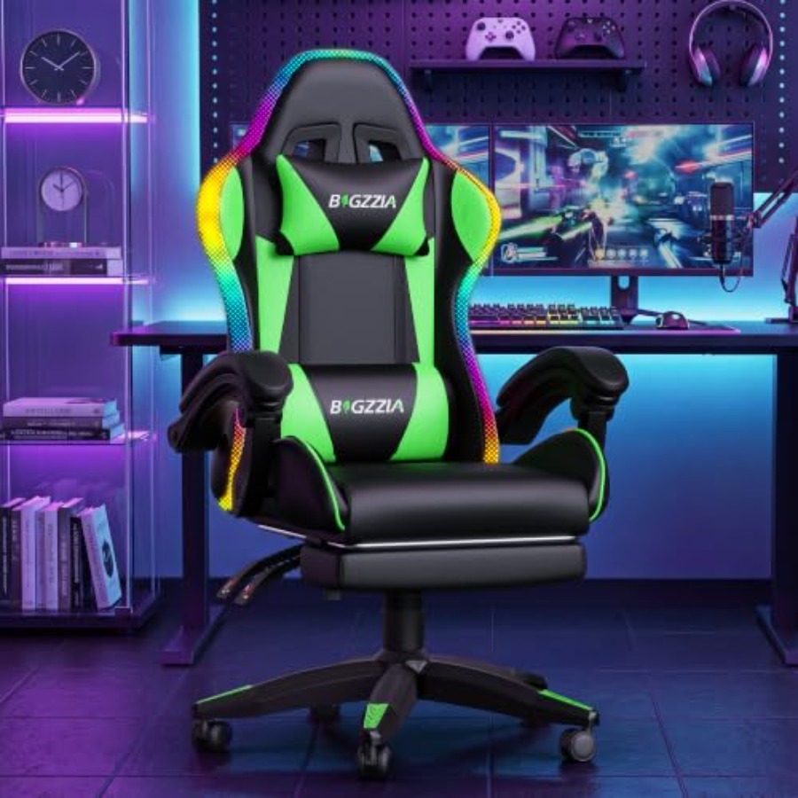 Игровое кресло RGB с подставко – обзор и цена Massage