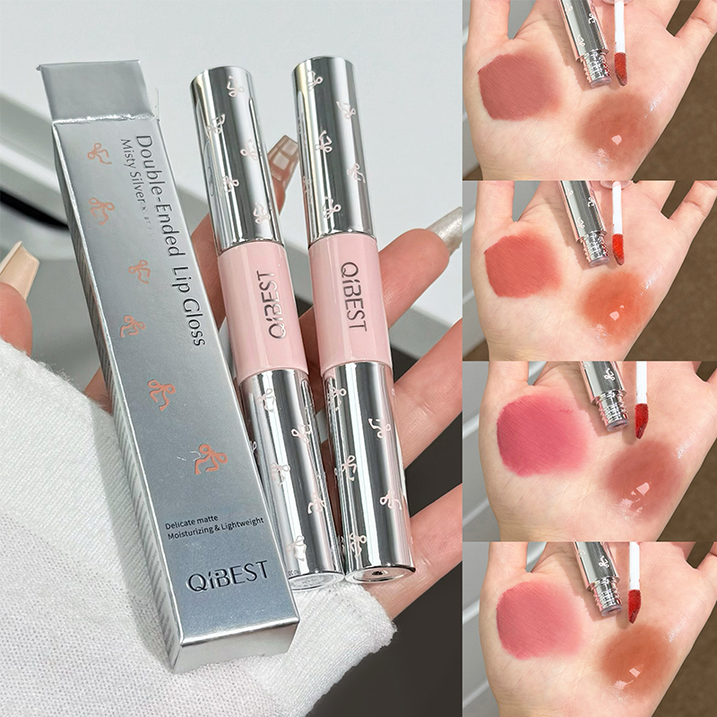 QIBEST Двусторонняя матовая ба – обзор и цена Matte Velvet Lip Tint Long Lasting