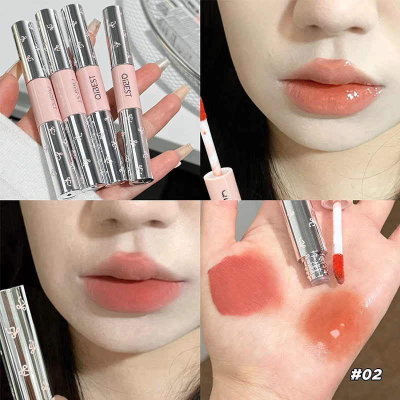 QIBEST Двусторонняя матовая ба – обзор и цена Matte Velvet Lip Tint Long Lasting