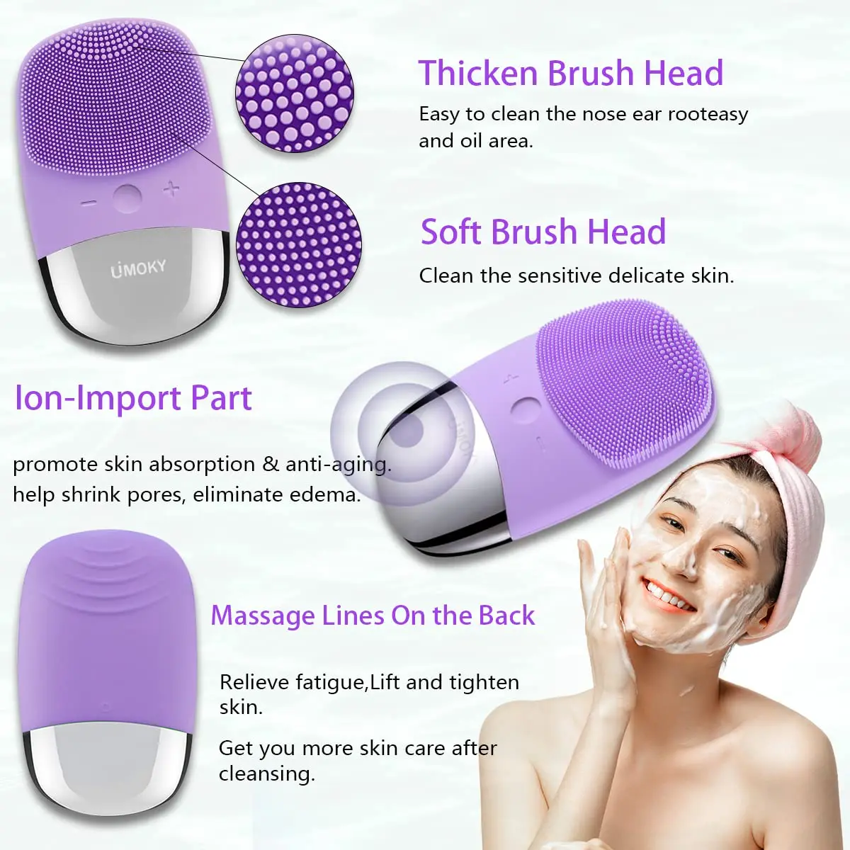 Электрическая силиконовая щетк – обзор и цена Silicone Face Scrubber Electric