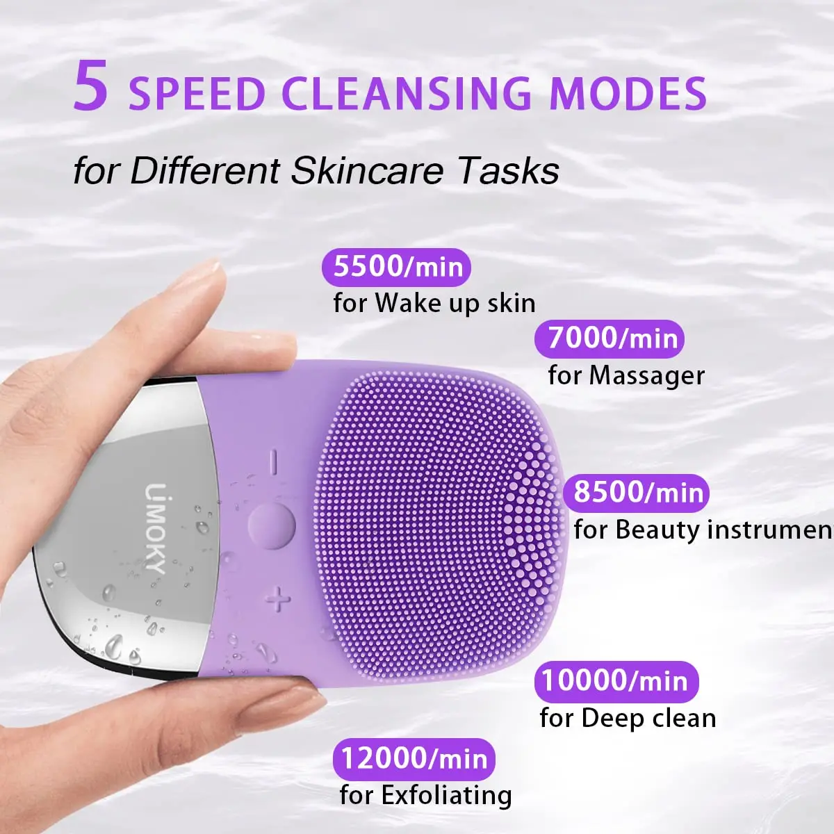Электрическая силиконовая щетк – обзор и цена Silicone Face Scrubber Electric
