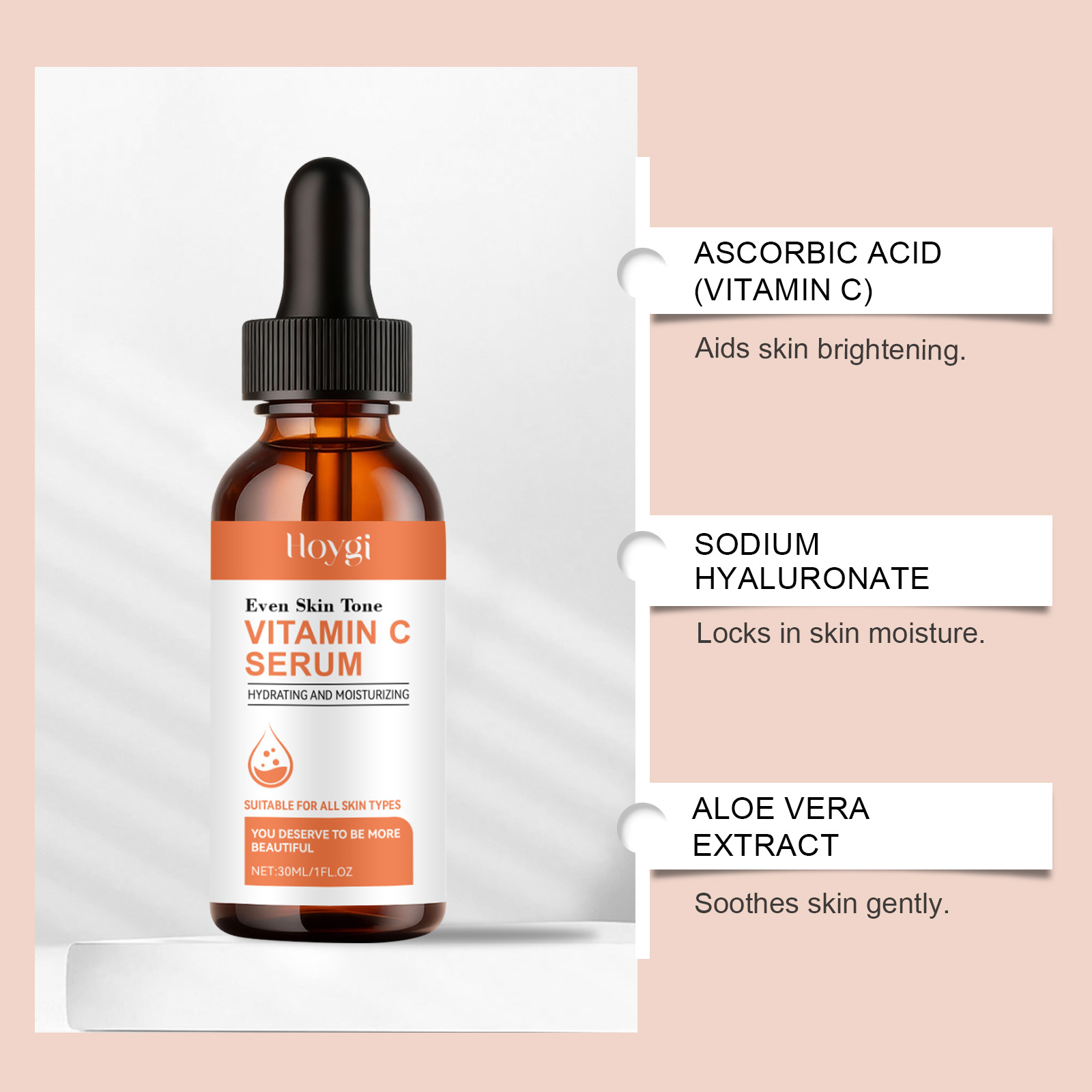 Сыворотка с витамином С для ли – обзор и цена Hyaluronic Acid Facial Serum
