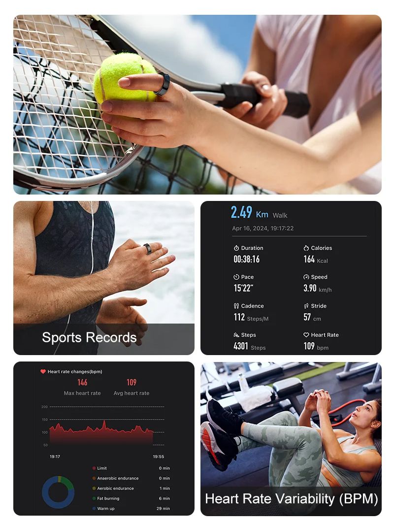 Новое умное кольцо R09, монито – обзор и цена Health Monitors